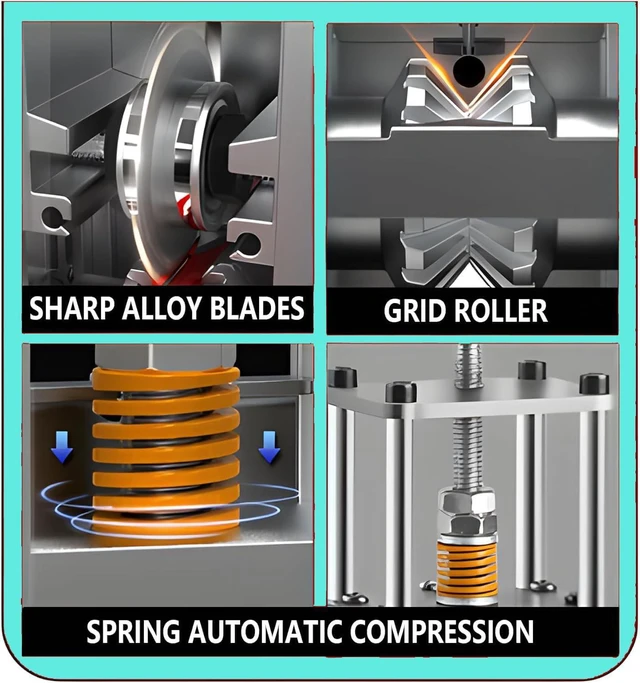 Alt view image 4 of 7 - Wire Stripper Machine,Drill Powered Wire Stripping Machine 0.03-1 Inch Wire Stripping Machine with Hand Crank,Portable Steel Frame Drill Powered Stripping Tool for Scrap Copper Wire Cable Recycling