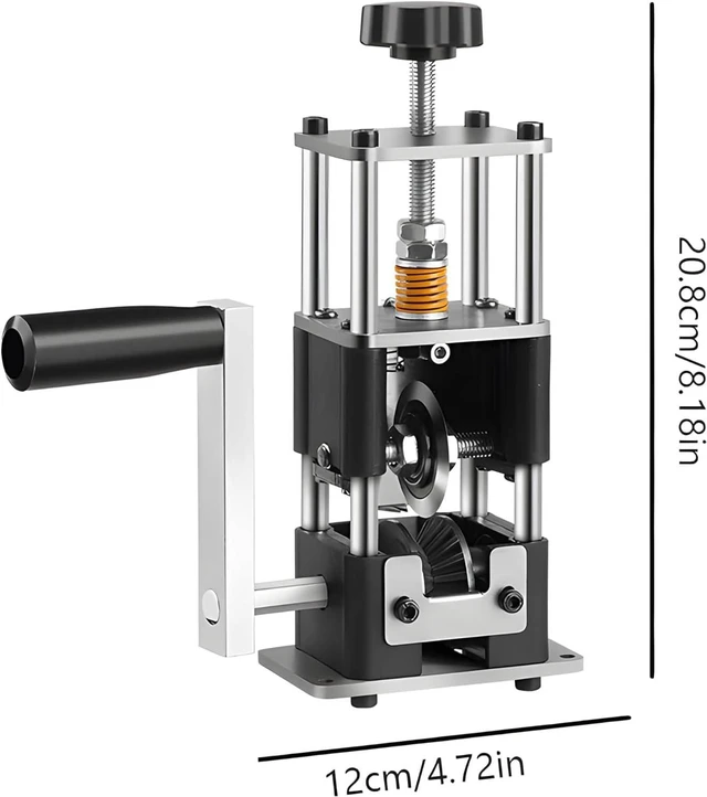 Alt view image 5 of 7 - Wire Stripper Machine,Drill Powered Wire Stripping Machine 0.03-1 Inch Wire Stripping Machine with Hand Crank,Portable Steel Frame Drill Powered Stripping Tool for Scrap Copper Wire Cable Recycling