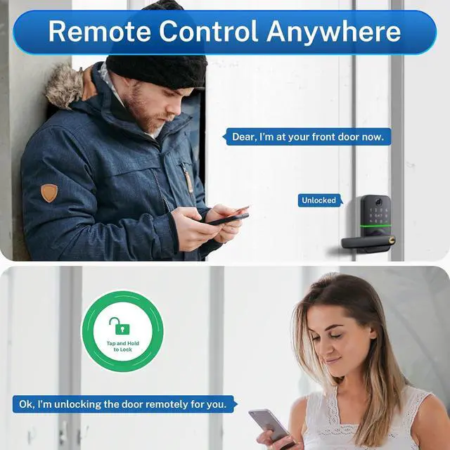 Alt view image 4 of 7 - TUYA WiFi Gateway for Kucacci Z1 Z2 Q1 Smart Lock: Compatible with Smart Life, Tuya App to Remotely Control Smart Door Lock, Compatible with Alexa, Google Assistant to Voice Control(Support WiFi 2.4G)
