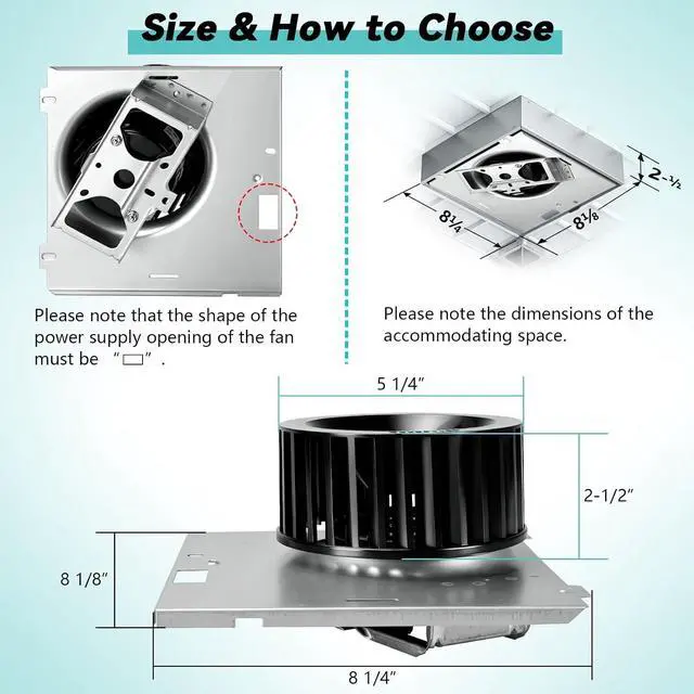 Alt view image 2 of 7 - S97009745 Bathroom Exhaust Fan Motor Compatible with Broan NuTone Bathroom Fans - Fits 696N 696N-R01 696N-R02 684 684-A 684F-A 684-B 676 676-I HD80L HD80-90 CFM Exhaust Replacement, 120V