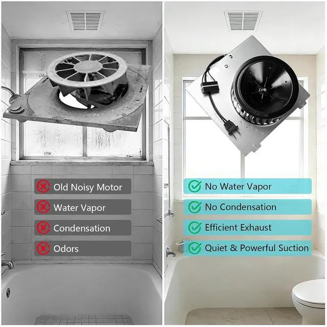 Alt view image 5 of 7 - S97009745 Bathroom Exhaust Fan Motor Compatible with Broan NuTone Bathroom Fans - Fits 696N 696N-R01 696N-R02 684 684-A 684F-A 684-B 676 676-I HD80L HD80-90 CFM Exhaust Replacement, 120V