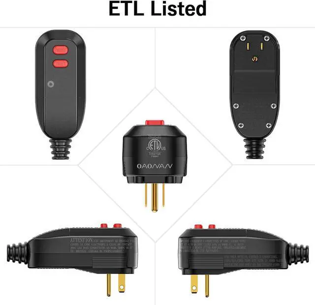 Alt view image 2 of 7 - GFCI Replacement Plug Assembly 15 Amp 3 Prongs, Ground Fault Circuit Interrupter Safety Plug for Power Pressure Washer, Hot Tub, Air Conditioner, Hair Dryer