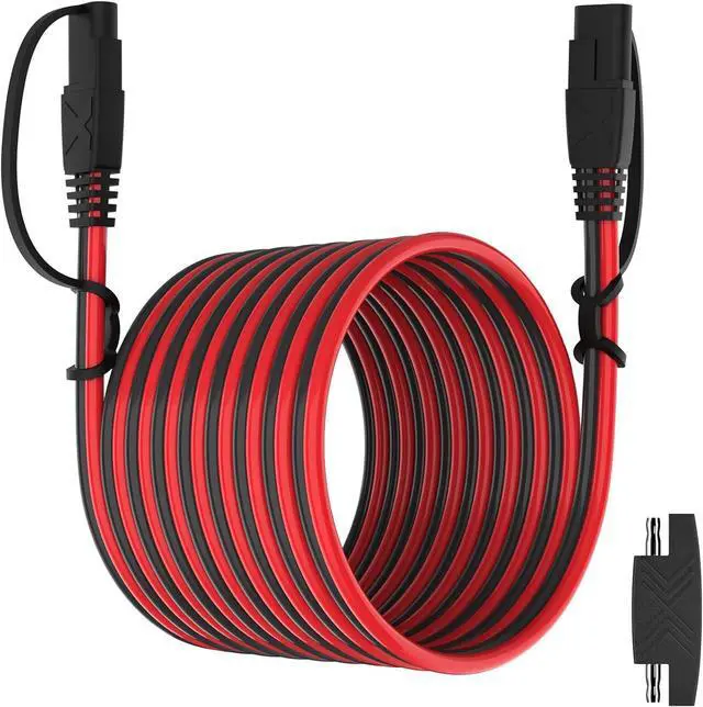 Main image of OYMSAE 25Feet SAE Extension Cable Quick Disconnect Connector 16AWG for Automotive, Solar Panel, Charging Adapter (25FT)