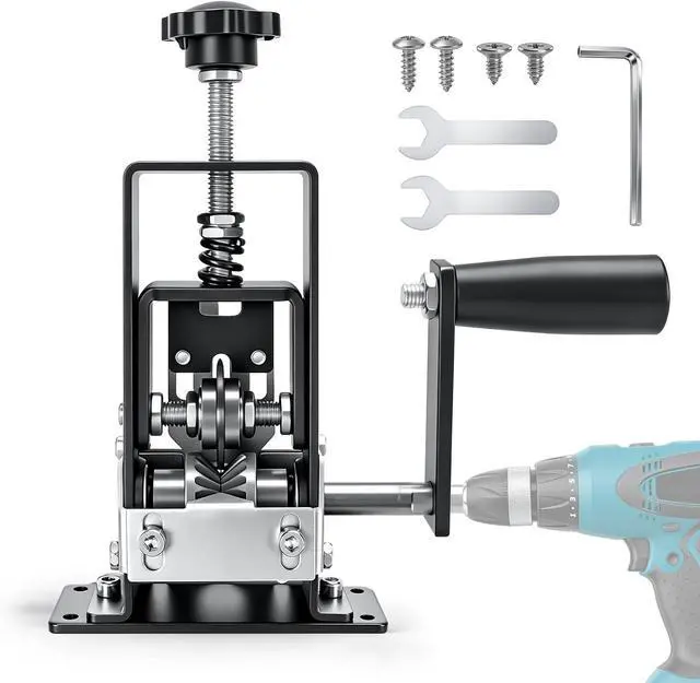 Main image of ANIRUDH Wire Stripper Machine Manual - Drill Powered & Hand Crank Automatic Peeling, 1-20mm Adjustable Scrap Copper Recycling Tool for Home & Industrial Use (Black, Large)