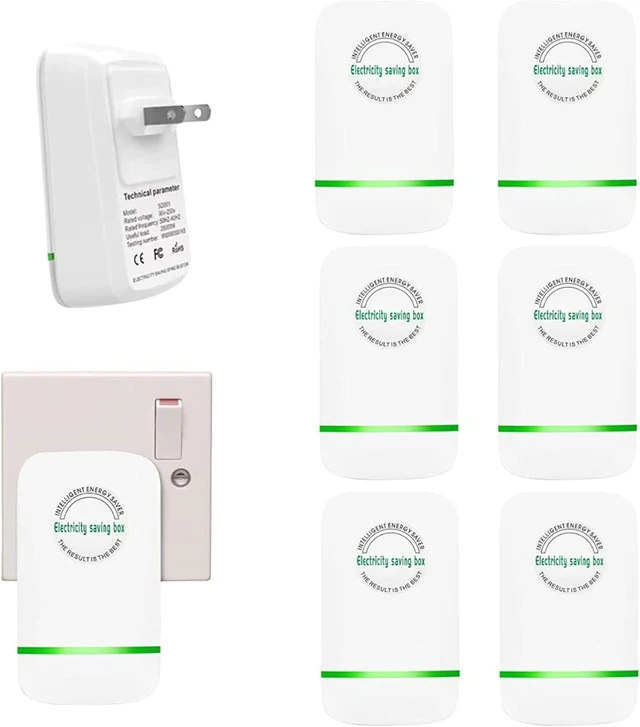 Main image of Elon-musk's Electricity Saving Box Stop Watt Stopwatt Energy Saving Device Save Energy Saving Device Energy Saving Power Strip for Home Office US Plug 90v-250v 30kw Rated Green