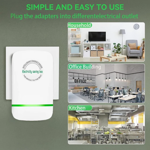 Alt view image 3 of 7 - Elon-musk's Electricity Saving Box Stop Watt Stopwatt Energy Saving Device Save Energy Saving Device Energy Saving Power Strip for Home Office US Plug 90v-250v 30kw Rated Green