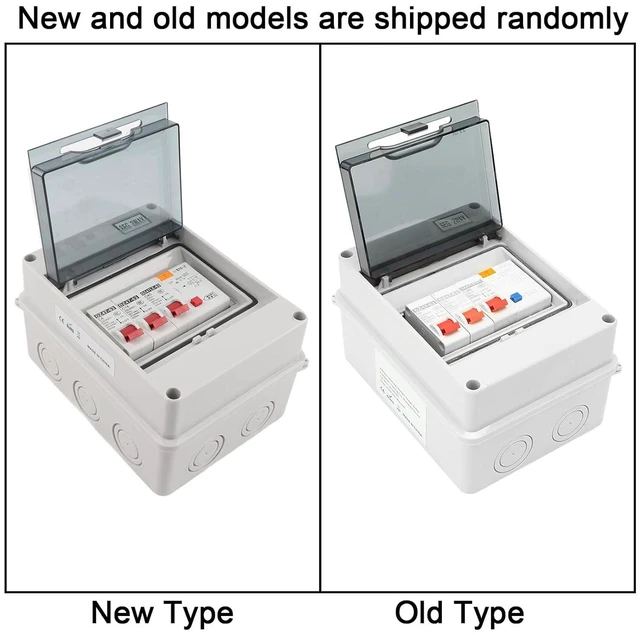 Alt view image 5 of 7 - 2 Way Garage Consumer Unit, Compact Mini Circuit Breaker Panel with 40A 30mA RCD 2MCB 6-16A, Electrical Distribution Board for Garages, Outbuildings, Sheds, Workshops