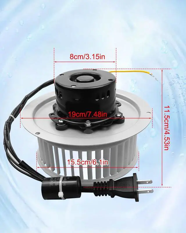 Alt view image 3 of 6 - 0695B000 Bathroom Fan Motor Assembly Replaces AL41286A S0695B000 0695B000 8253210240 Fit for Nutone QT80 QT80B QT80N QT80NB QT-80 QT-80B QT-80N QT-80NB QT-80-B QT-80-N QT-80-N-B