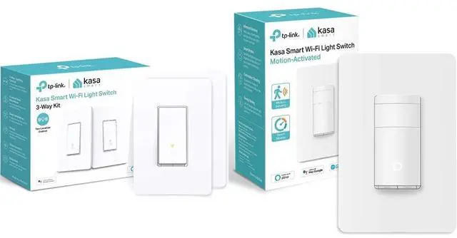 Main image of Kasa Smart 3-Way Light Switch Kit (HS210 KIT) + Kasa Smart Motion Sensor Switch (KS200M)