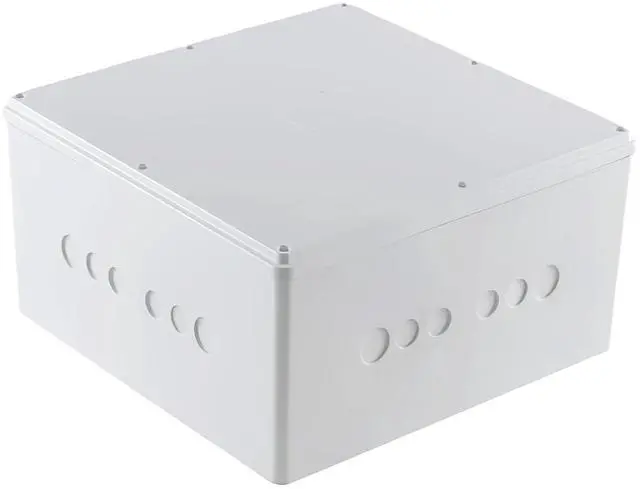 Main image of Junction Box 12" x 12" x 6" Dustproof PVC Plastic Electrical Boxes with Pre Molded 3/4" & 1" Punch in Holes Electrical Boxes Project Junction Conduit Box for Electrical Outdoor Enclosure