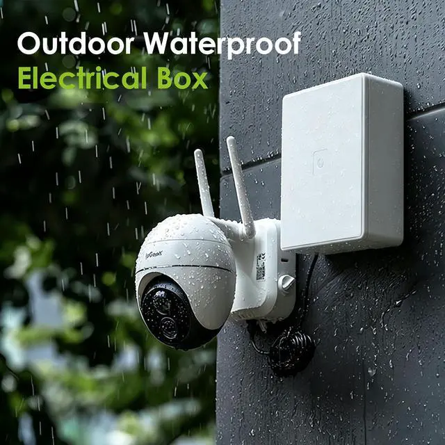 Alt view image 3 of 7 - Junction Box 12" x 12" x 6" Dustproof PVC Plastic Electrical Boxes with Pre Molded 3/4" & 1" Punch in Holes Electrical Boxes Project Junction Conduit Box for Electrical Outdoor Enclosure