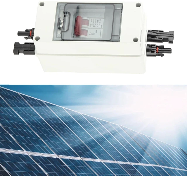 Alt view image 5 of 7 - DC500V Solar Disconnect Switch Photovoltaic Disconnector PV Disconnect Switch with Breaker IP65 Waterproof for Home (20A)