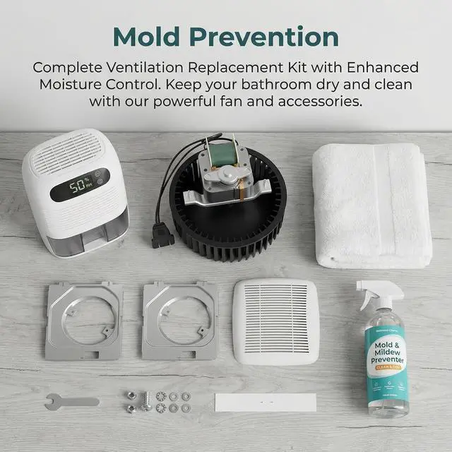 Alt view image 4 of 7 - BKR60 Replacement Motor for Broan NuTone Bath Fan - Compatible with Models 670 671 688 689 693 695 696N 695C 690NT 690NT-A and More - 2-Year Warranty
