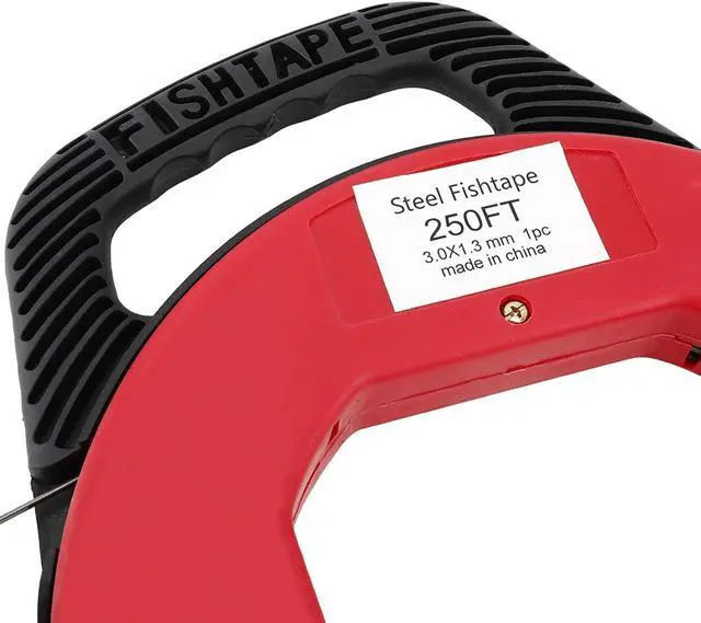 Alt view image 3 of 7 - Yaetek 250 Foot Reach, Spring-Steel Fish Tape Reel, with High Impact Case, for Electric or Communication Wire Puller ATE Tools