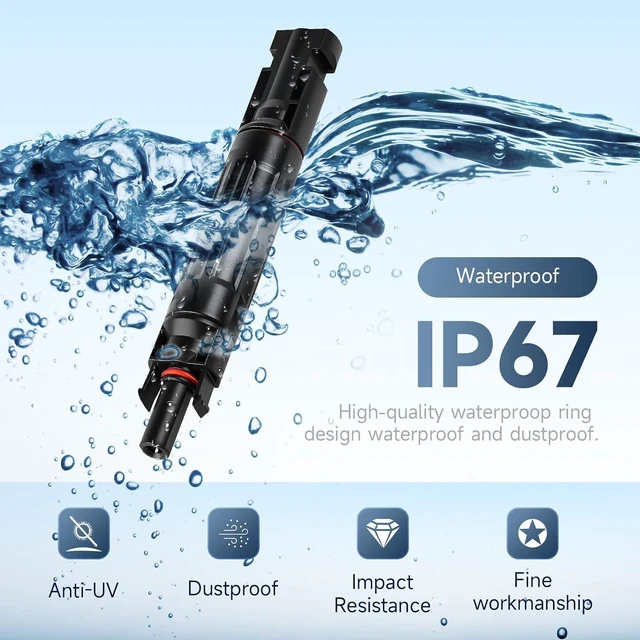 Alt view image 4 of 7 - 20 Amp Solar PV Fuse, 5PCS DC 1000V 20A Solar Fuses Holder Inline for Solars Panel and Controller, IP67 Waterproof PV Fuse Connector and Surge Protection Device