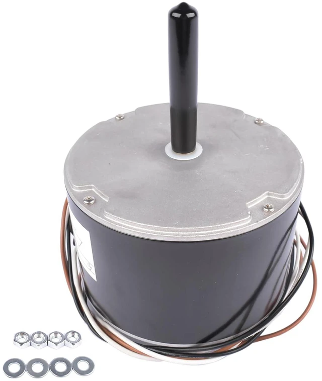 Alt view image 3 of 7 - Condenser Fan Motor Replacement for GE Genteq 1/6 HP, 208-230 Volts and 1075 RPM 5KCP39BGP870S 5KCP29ECA033S