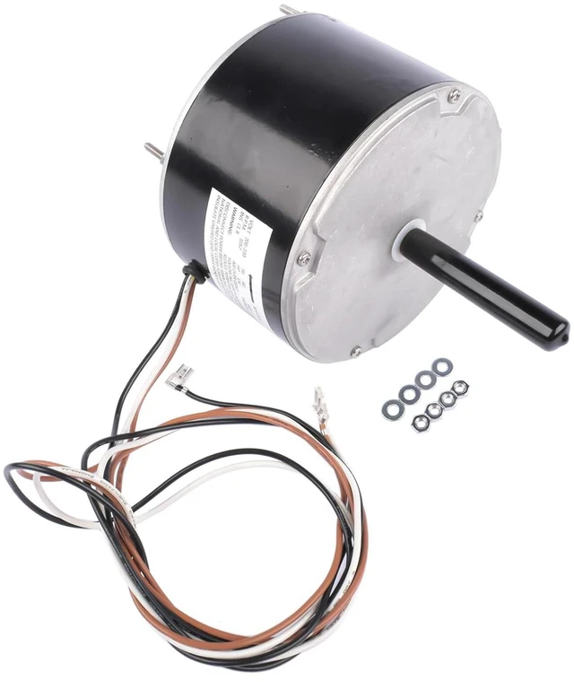 Alt view image 5 of 7 - Condenser Fan Motor Replacement for GE Genteq 1/6 HP, 208-230 Volts and 1075 RPM 5KCP39BGP870S 5KCP29ECA033S