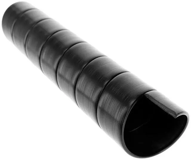 Alt view image 2 of 6 - Pre-Cut Spiral Wrap Hose Protector, 3/8" I.D., 25' Length, Black