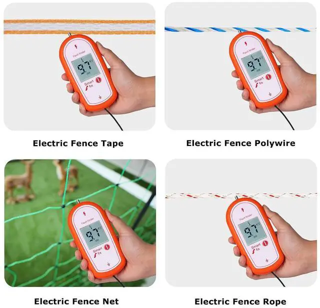 Alt view image 6 of 7 - Electric Fence Voltage Tester, 15KV Digital Electric Fence Voltage Tester, Handheld Fence Fault Finder Fence Tester for Farms, Digital Display High Voltage 200-15000V Gardening Tools