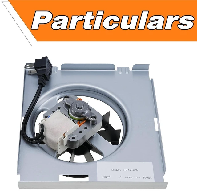Alt view image 5 of 6 - LEVANLIGHT C350BN B Unit 50CFM Fan Fit for Nutone 696N(695) B Unit, C-350C2/VC-307C2ND B, C-350/370A-A Units Only, VC305AN, VC305C2N, 690-A, 696NC Bathroom Exhaust Motor Assembly