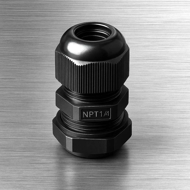 Alt view image 2 of 6 - MGI SpeedWare Strain Relief NPT Nylon Cord Grip Cable Glands (Black, 1/4 Inch (100-Pack))