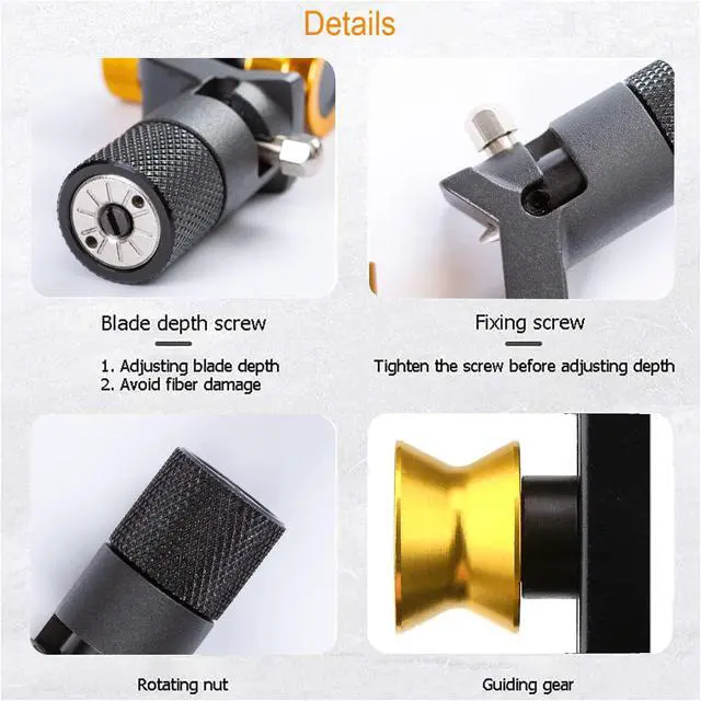 Alt view image 5 of 7 - CATVSCOPE 8-28MM Transverse armoured cable stripping knife Fiber optic cable stripper FTTH Armored Fiber Cable Slitter cutter