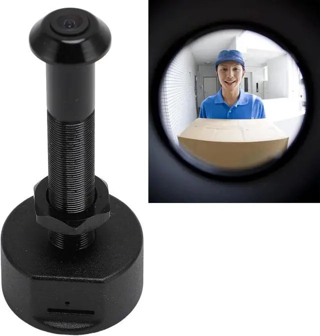Alt view image 4 of 7 - 1080P Door Peephole Camera, Motion Detection, 170° Wide Angle Lens, APP Control, Night Vision, 2-Way Talk, Supports 128G Memory Card, for Home Security (US Plug)