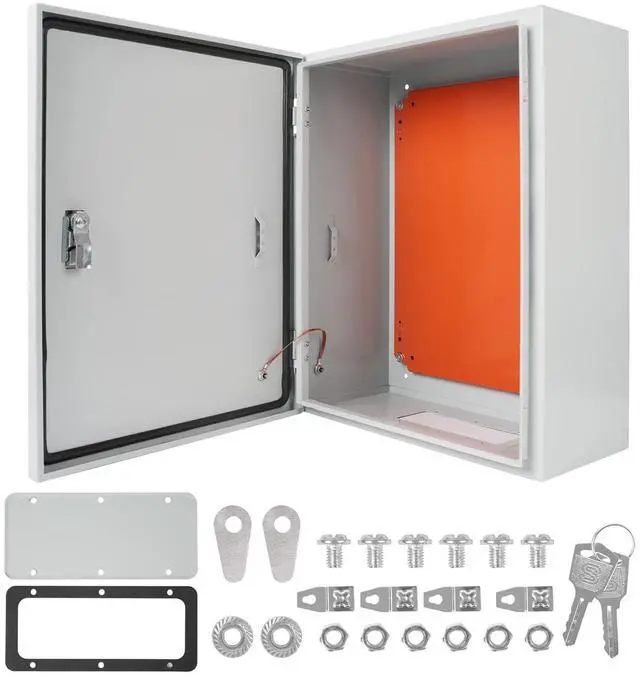 Main image of Cold Rolled Steel Electrical Box 23.6'' x 20'' x 8'' Indoor/Outdoor Thick Electrical Enclosure Box with Mounting Plate IP66 Weatherproof Anti-Rust and Anti-Corrosion (23.6'' x 20'' x 8'')