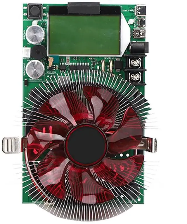 Alt view image 5 of 7 - Fafeicy Battery Discharge Tester 185W 20A USB Adjustable Constant Current Electronic Load with LCD Screen and Intelligent Fan for Battery Capacity Testing Module
