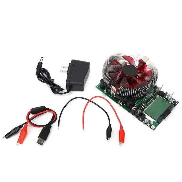Alt view image 6 of 7 - Fafeicy Battery Discharge Tester 185W 20A USB Adjustable Constant Current Electronic Load with LCD Screen and Intelligent Fan for Battery Capacity Testing Module