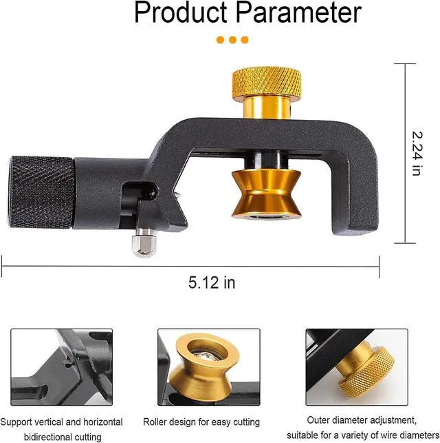 Alt view image 2 of 7 - CATVSCOPE 8-28MM Transverse armoured cable stripping knife Fiber optic cable stripper FTTH Armored Fiber Cable Slitter cutter