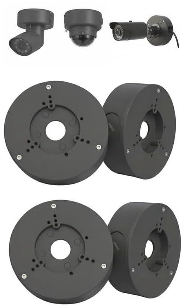 Main image of 4 Pack PFA130-E Security Camera Junction Box-Premium ABS Security Camera Mount Bracket-Waterproof Universal Camera Junction Box for Mounting Surveillance Cameras-Outdoor Security Camera Box