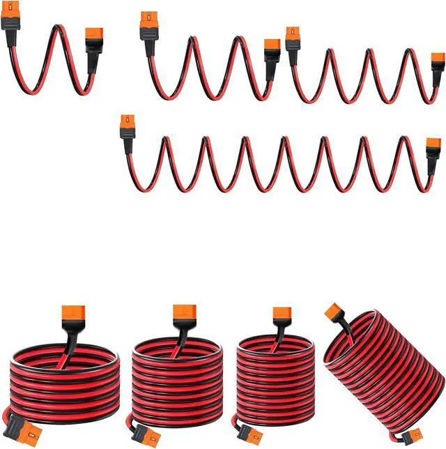 Alt view image 6 of 7 - XT60i Extension Cable XT60i Cable Male to Female Connector for Power Solar Panel Remote Battery Accessories