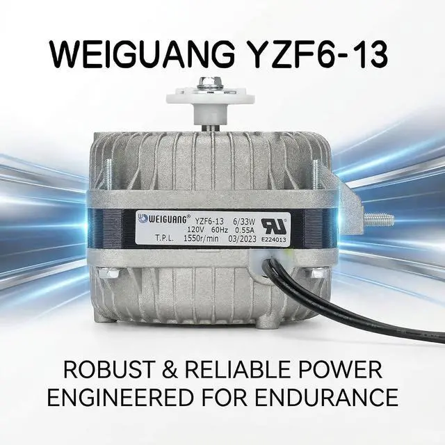Alt view image 4 of 5 - YZF6-13 Fan AC Motor 120V 6/33W 0.55A 60Hz 1550r Shaded Pole Condenser Motor