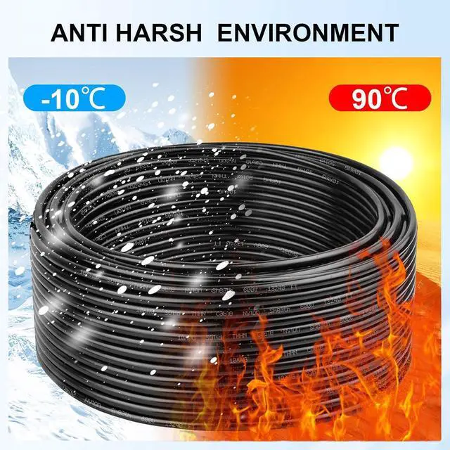 Alt view image 4 of 7 - THHN Wire 12 Gauge 100 FT, 12 AWG Solid OFC Copper Electrical Building Wire with Nylon Jacket PVC Insulation, Rated 600V for Residential, Industrial, CNC, Ground (12 Gauge, Black)