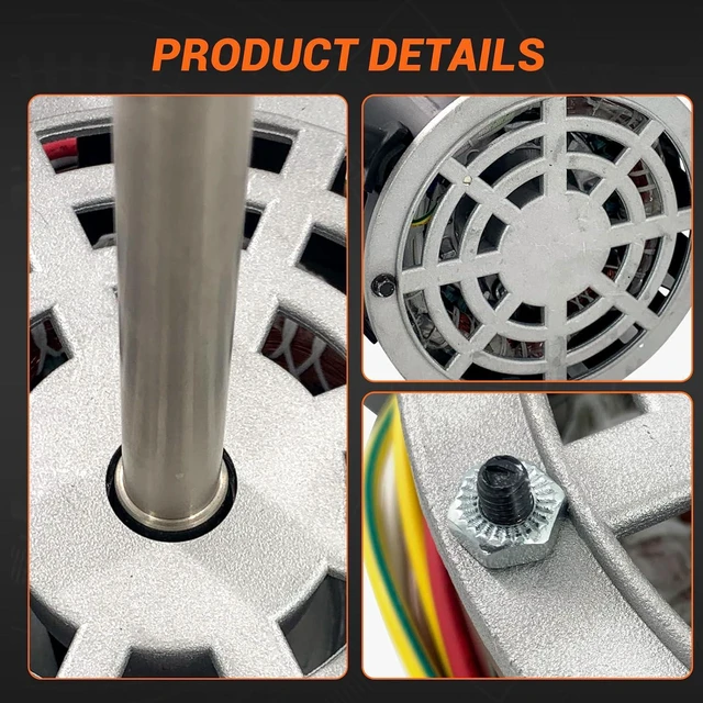 Alt view image 6 of 6 - 60L21 Furnace Blower Fan Motor 1/3 HP Blower Motor 115V 1075 RPM Compatible with Lennox Armstrong Ducane, 60L2101