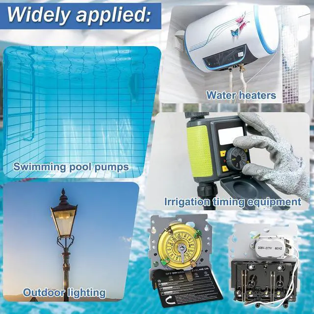Alt view image 7 of 7 - T104R Mechanical Time Switch, Timers for Pool Pump