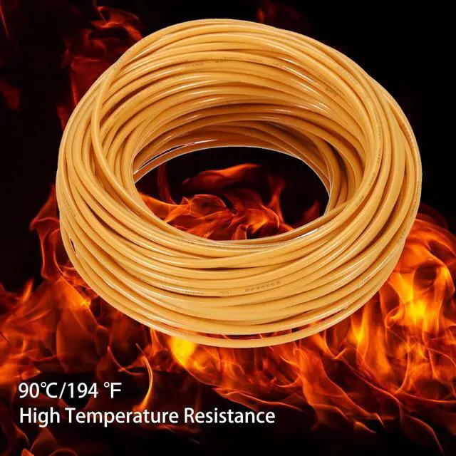 Alt view image 4 of 7 - MECCANIXITY 75 Feet Electrical Wire Insulated Stranded Copper 14 AWG Hook Up Wire Cable THHN Wire Residential, Industrial, Grounding, Electrical Rated for 600 Volts, UL Listed, Orange