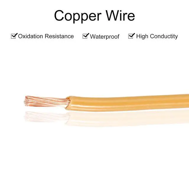 Alt view image 3 of 7 - MECCANIXITY 75 Feet Electrical Wire Insulated Stranded Copper 14 AWG Hook Up Wire Cable THHN Wire Residential, Industrial, Grounding, Electrical Rated for 600 Volts, UL Listed, Orange