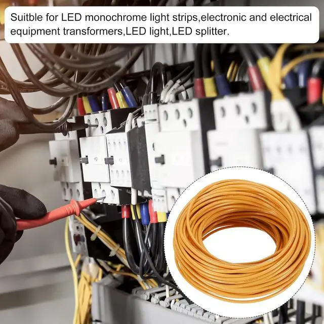 Alt view image 7 of 7 - MECCANIXITY 75 Feet Electrical Wire Insulated Stranded Copper 14 AWG Hook Up Wire Cable THHN Wire Residential, Industrial, Grounding, Electrical Rated for 600 Volts, UL Listed, Orange