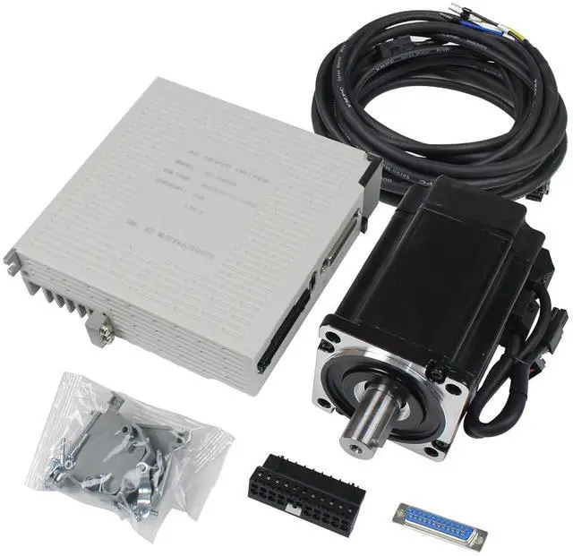 Main image of RATTMMOTOR YPMC-1000W 110V Servo Motor Kit, Servo Motor with Servo Motor Driver CNC Controller Kit for CNC Engraver Milling Machine/Robot (Without Brake)