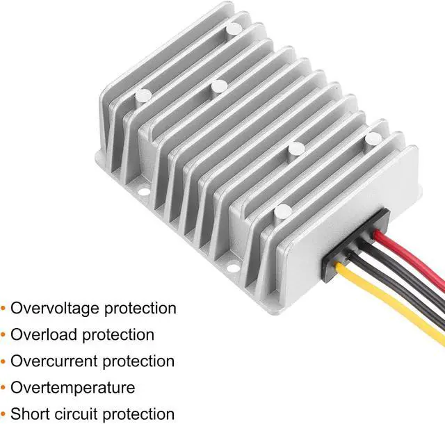 Alt view image 3 of 7 - MECCANIXITY DC 8-40V to DC 13.8V Power Converter 20A 276W Voltage Regulator IP67 Waterproof Transformer Power Supply Module Power Adapter for Car Truck Solar System
