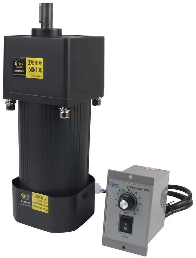 Main image of CNCTOPBAOS 250W 110V AC Adjustable Variable Gear Reducer Motor,10K 0-140RPM Speed Governor Controller,16N.m High Torque CW/CCW Geared Reduction Ratio 10:1 Speed Control Electric Gear Motor 15mm Shaft