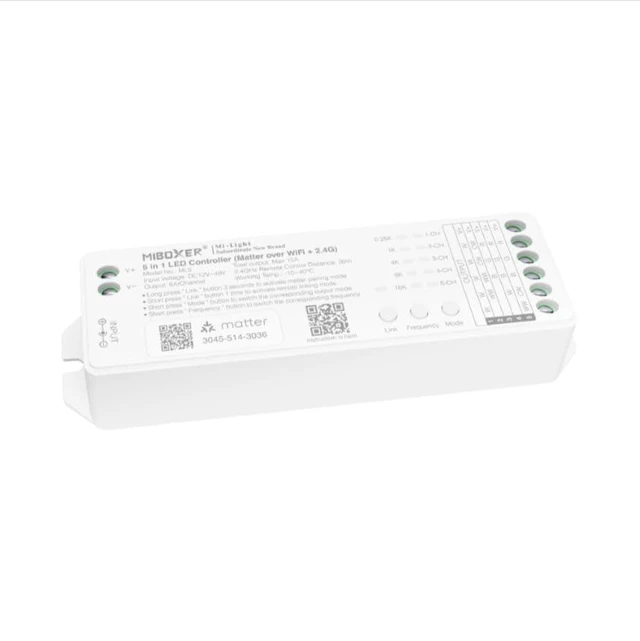 Alt view image 2 of 5 - MiBOXER ML5 5 in 1 Controller (Matter Over WiFi+2.4GHz), Matter Series, WiFi LED Controller