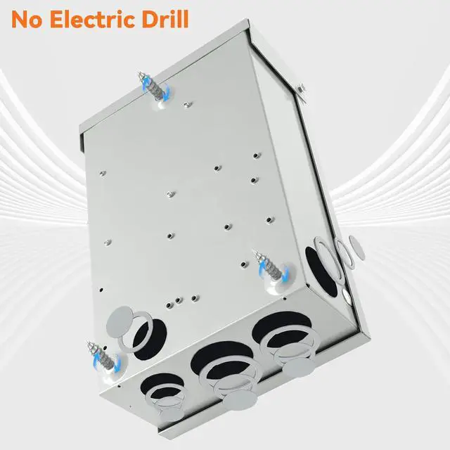 Alt view image 6 of 7 - 30 Amp Disconnect Switch, Fusible, 3 Pole 600 Volt, with Interlock Mechanism, Anti Corrosion and Rust Prevention, NEMA 3R Enclosure for Indoor&Outdoor, 10-Year Warrnaty, 30 Amp Disconnect Box