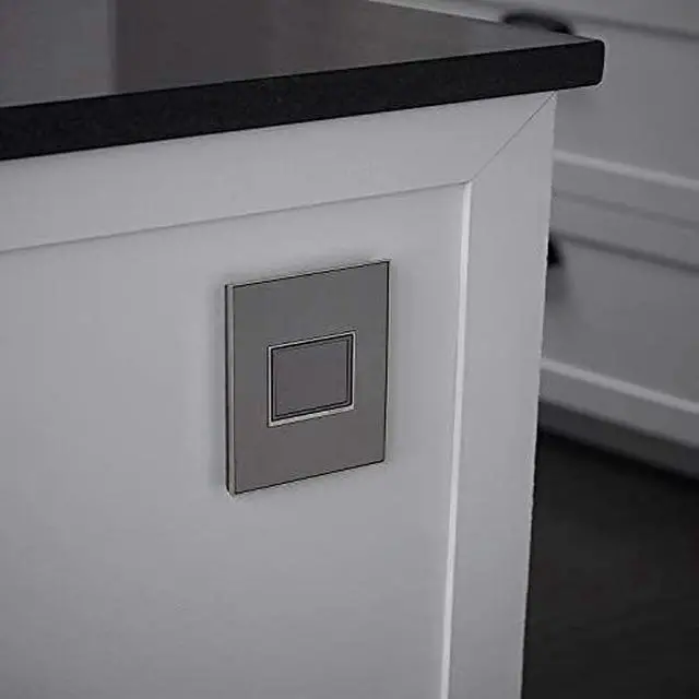 Alt view image 3 of 4 - Legrand adorne 20Amp 1-Gang Pop-Out Outlet in Magnesium with Matching Wall Plate, ARPTR201GM2WP