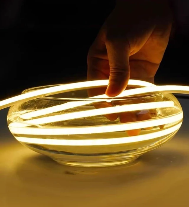 Alt view image 5 of 6 - 196inch Silicone LED Diffuser Channel, Flexible LED Diffuser Waterproof LED Strip Lights Tube Silicone Cover for 10mm Led Strip Lights (16 x 16mm)