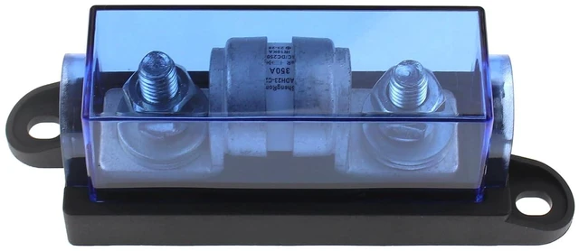 Alt view image 2 of 5 - 350 Amp Class T Fuse with Block, Operating 250V DC, 350A Fuse ANL Block for Inverters, ATV, RV, Boat, Cars, Truck, Car Stereos Systems