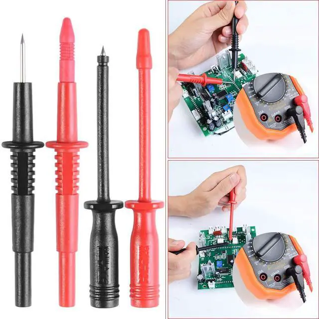 Alt view image 7 of 7 - Multimeter Test Lead Kits, Replaceable Digital Multimeter Accessories, Electronic Professional Test Lead Probe Alligator Clips