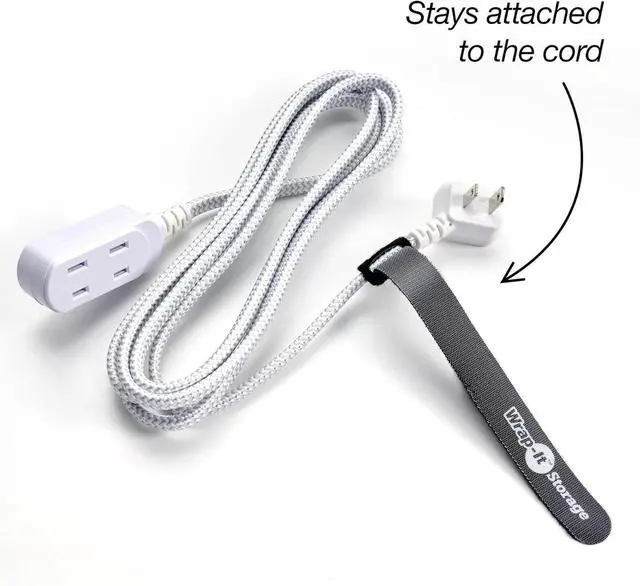 Alt view image 4 of 7 - Self-Gripping Cable Ties by Wrap-It Storage, Black, 40 Pack (5 Inch and 8 Inch Straps) Reusable Hook and Loop Cord Organizer Cable Ties for Cord Management and Desk or Office Organization